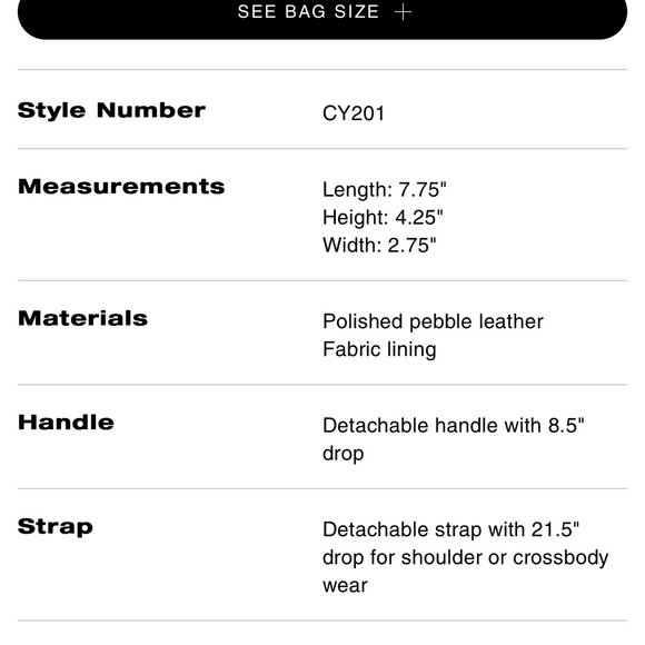 Coach Tabby 20 in dark stone NWT! - Picture 6 of 6